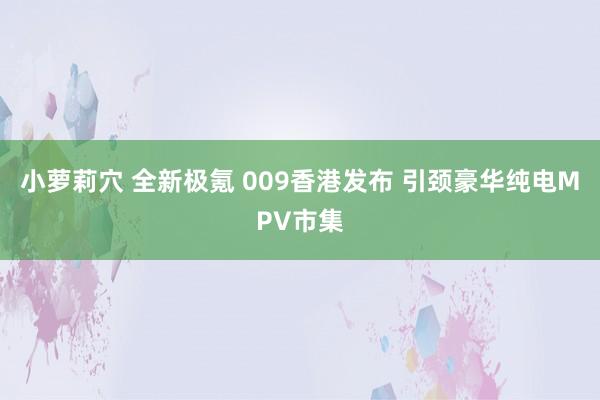 小萝莉穴 全新极氪 009香港发布 引颈豪华纯电MPV市集