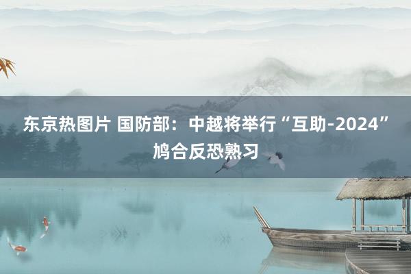 东京热图片 国防部：中越将举行“互助-2024”鸠合反恐熟习