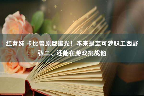 红薯妹 卡比兽原型曝光！本来是宝可梦职工西野弘二、还能在游戏挑战他