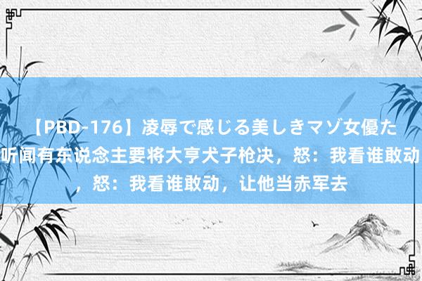 【PBD-176】凌辱で感じる美しきマゾ女優たち8時間 黄克诚听闻有东说念主要将大亨犬子枪决，怒：我看谁敢动，让他当赤军去