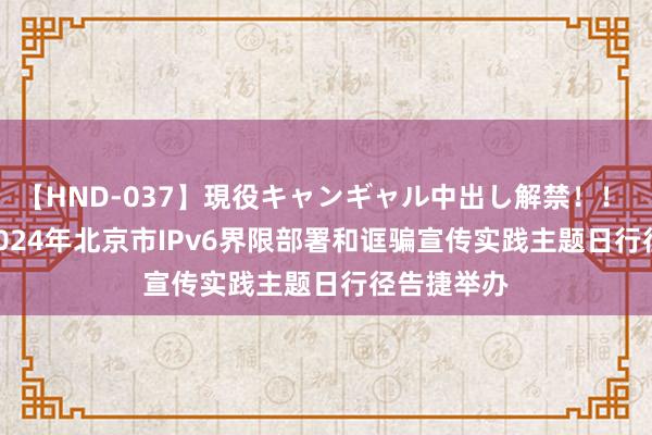 【HND-037】現役キャンギャル中出し解禁！！ ASUKA 2024年北京市IPv6界限部署和诓骗宣传实践主题日行径告捷举办